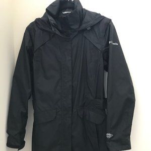 Columbia Black Rain Coat